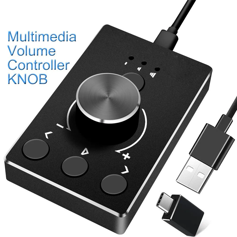 LUOM LUOM OZU8 USB Multimedia Controller Knob Black — 제품 사진