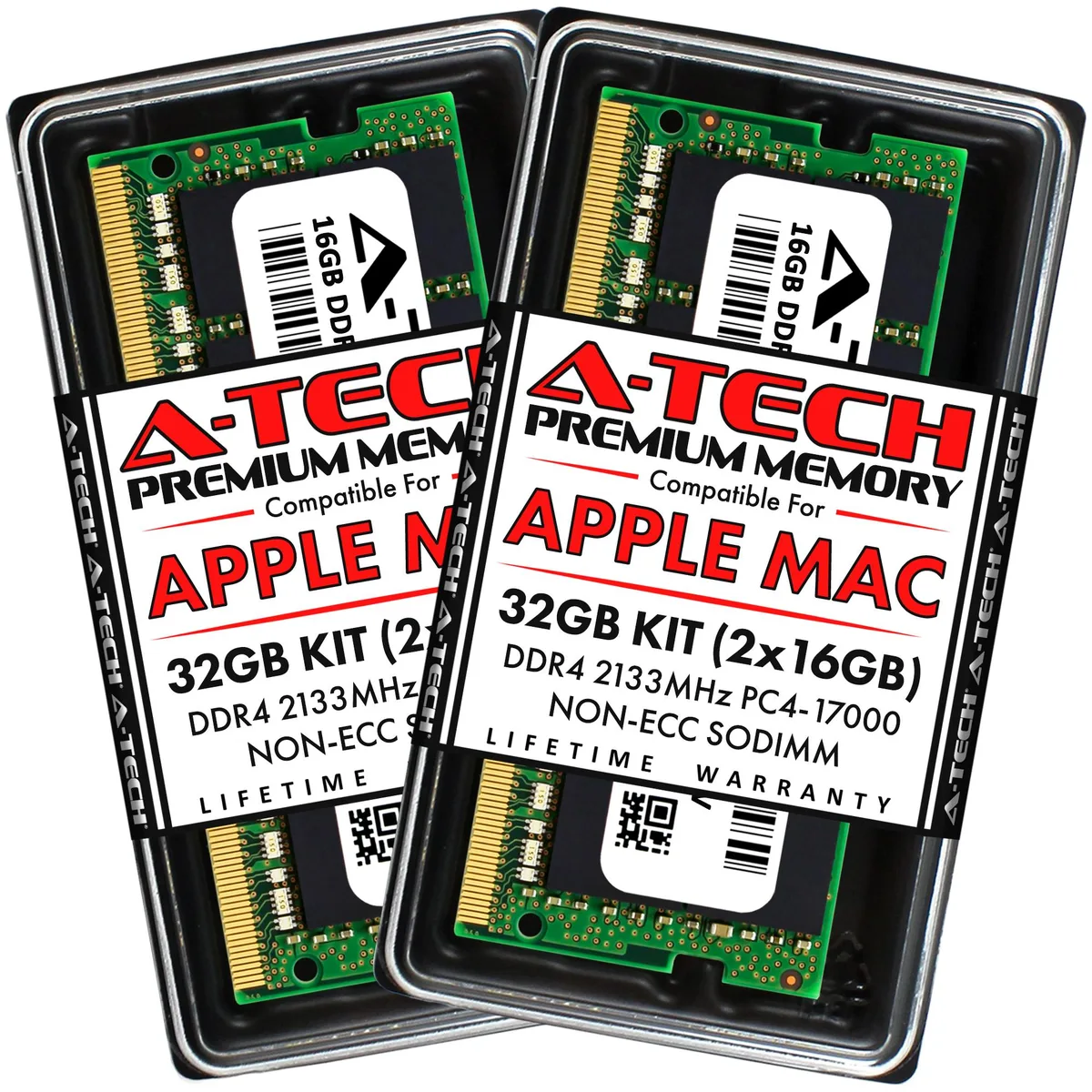 A-Tech A-Tech 32GB (2x16GB) DDR4 2133MHz SODIMM 260-Pin Memory Upgrade for Apple iMac 21.5-inch Mid 2017 — produktbild