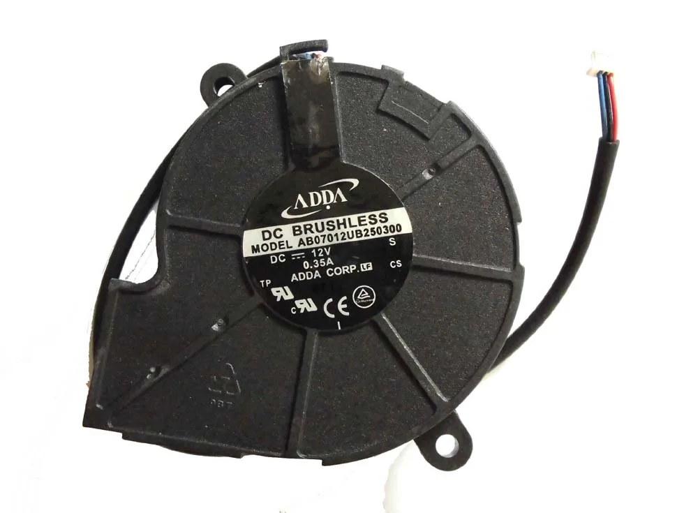 Zyvpee Zyvpee AB07012UB250300 70mm 12V .35A 3-pin ball bearing case fan — foto del producto