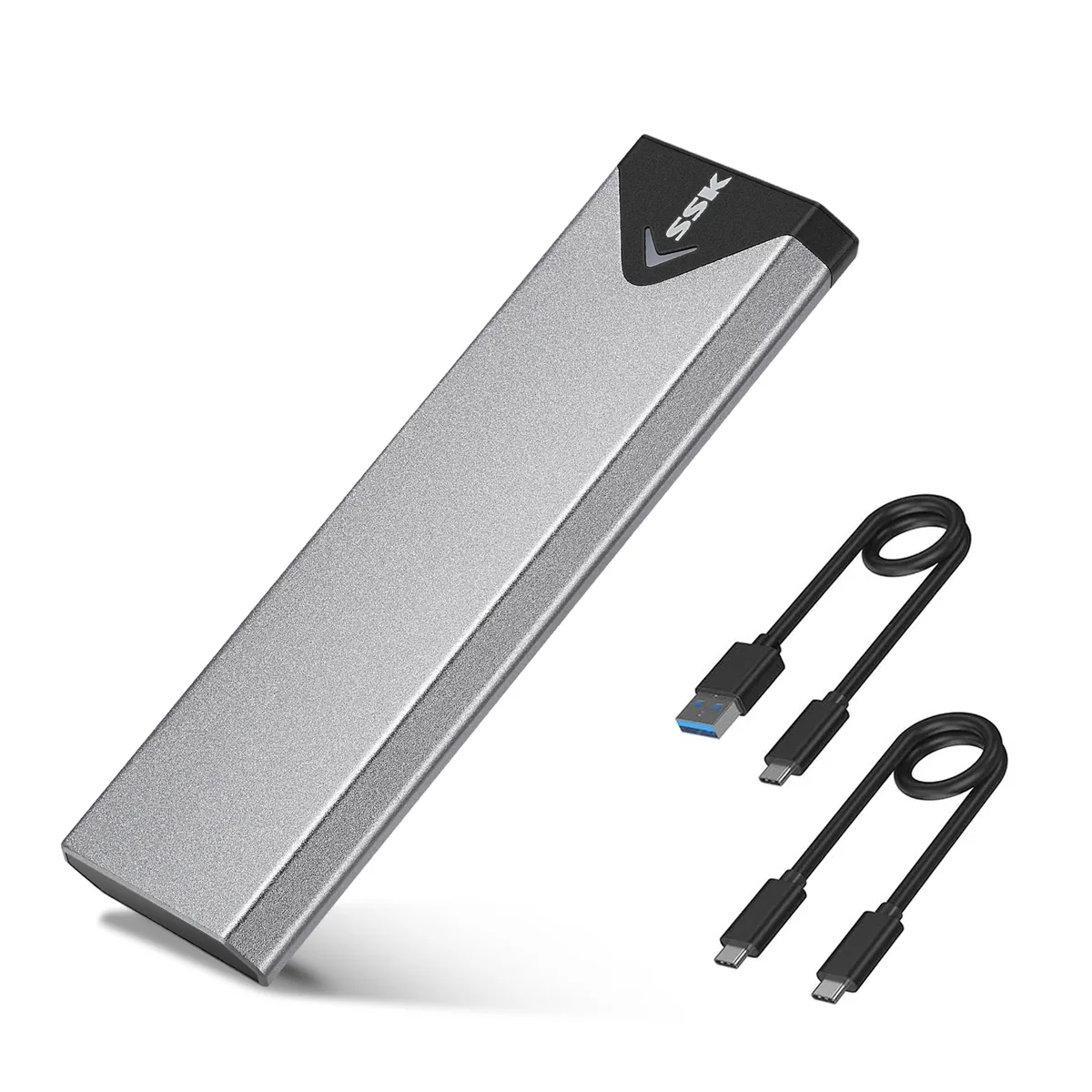 SSK SSK HE-C325 Aluminum NVME Enclosure USB 3.1 Gen 2 10Gbps 2242/2260/2280 — Produktfoto