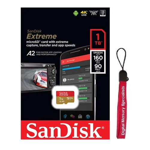SanDisk SanDisk Extreme 1TB microSDXC 160MB/s SDSQXA1-1T00-GN6MN — ภาพสินค้า