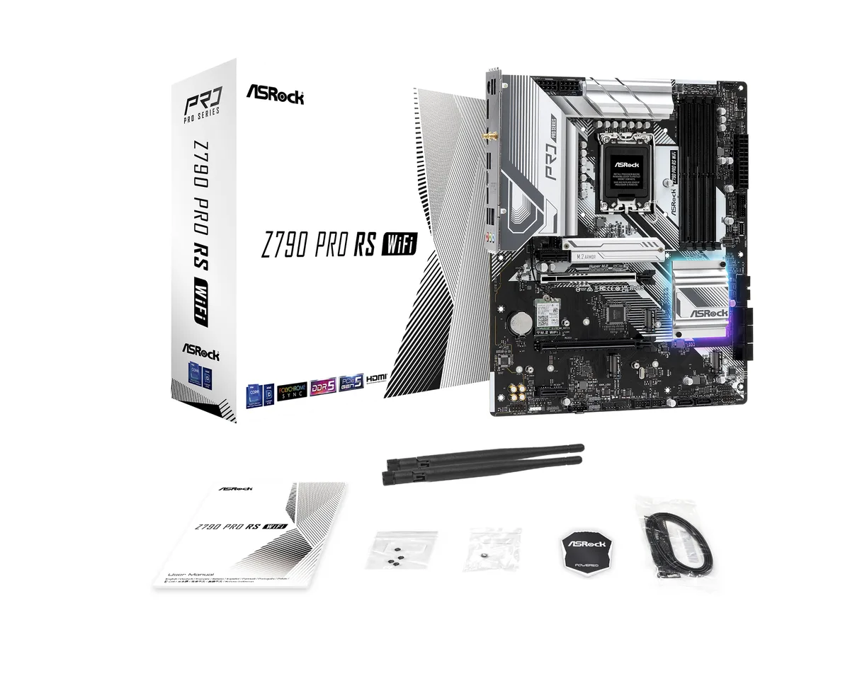 ASRock ASRock Z790 PRO RS WIFI Intel motherboard — product photo