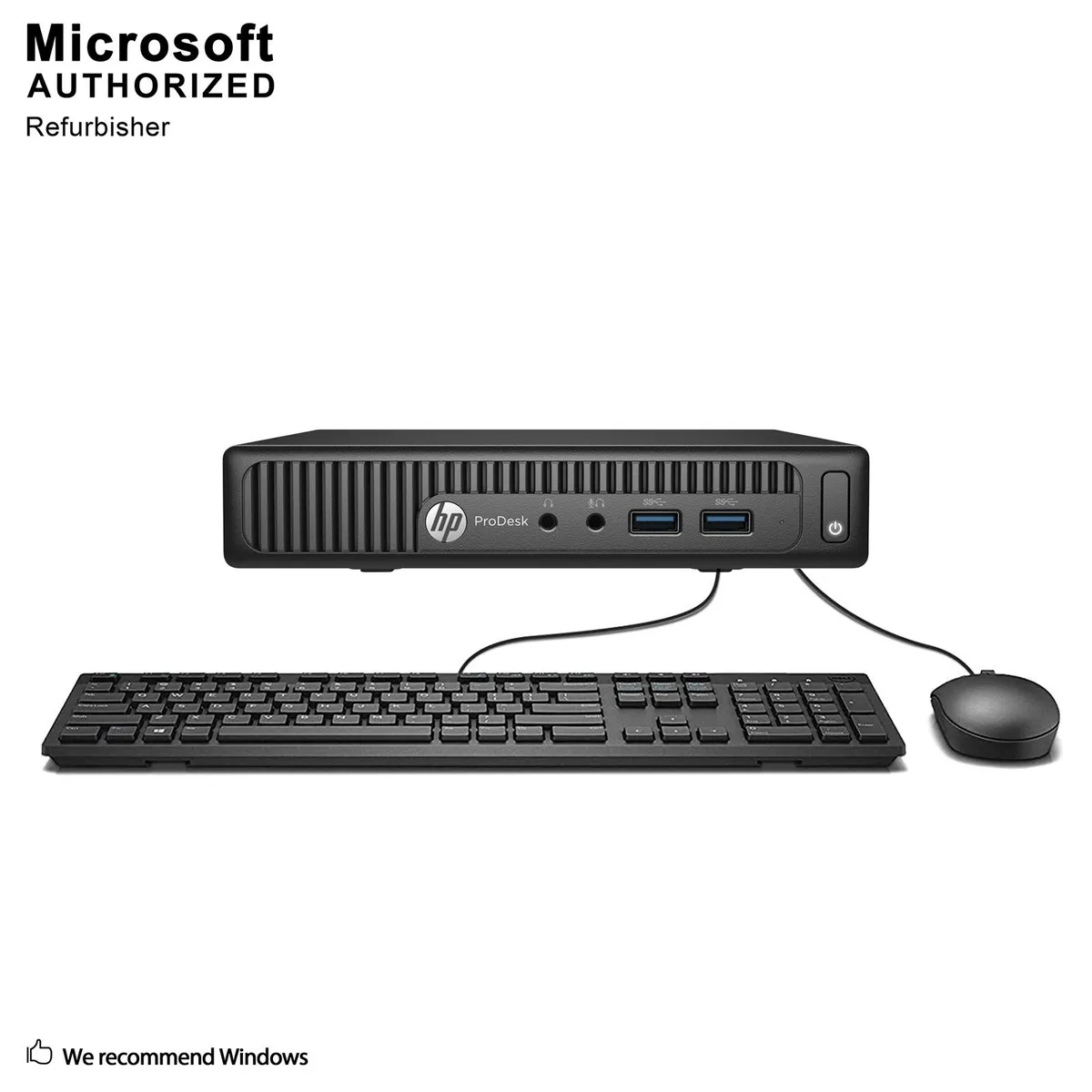 Small black square mini desktop computer, new condition
