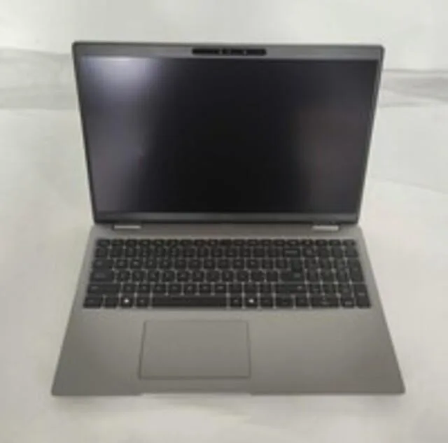 Silver Dell Latitude 5550 15.6 inch touchscreen laptop closed view