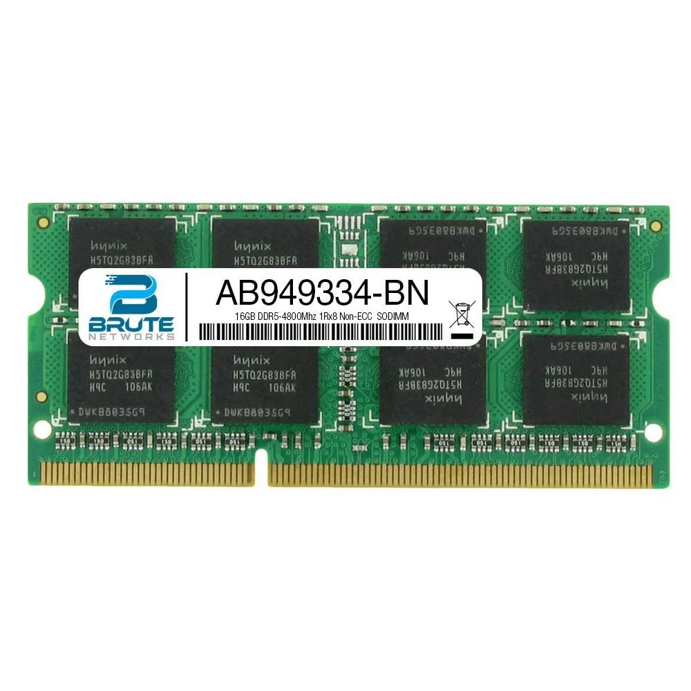 Brute Networks Brute Networks AB949334 Dell Compatible 16GB DDR5-4800 1Rx8 Non-ECC SODIMM server RAM — fotografia produktu