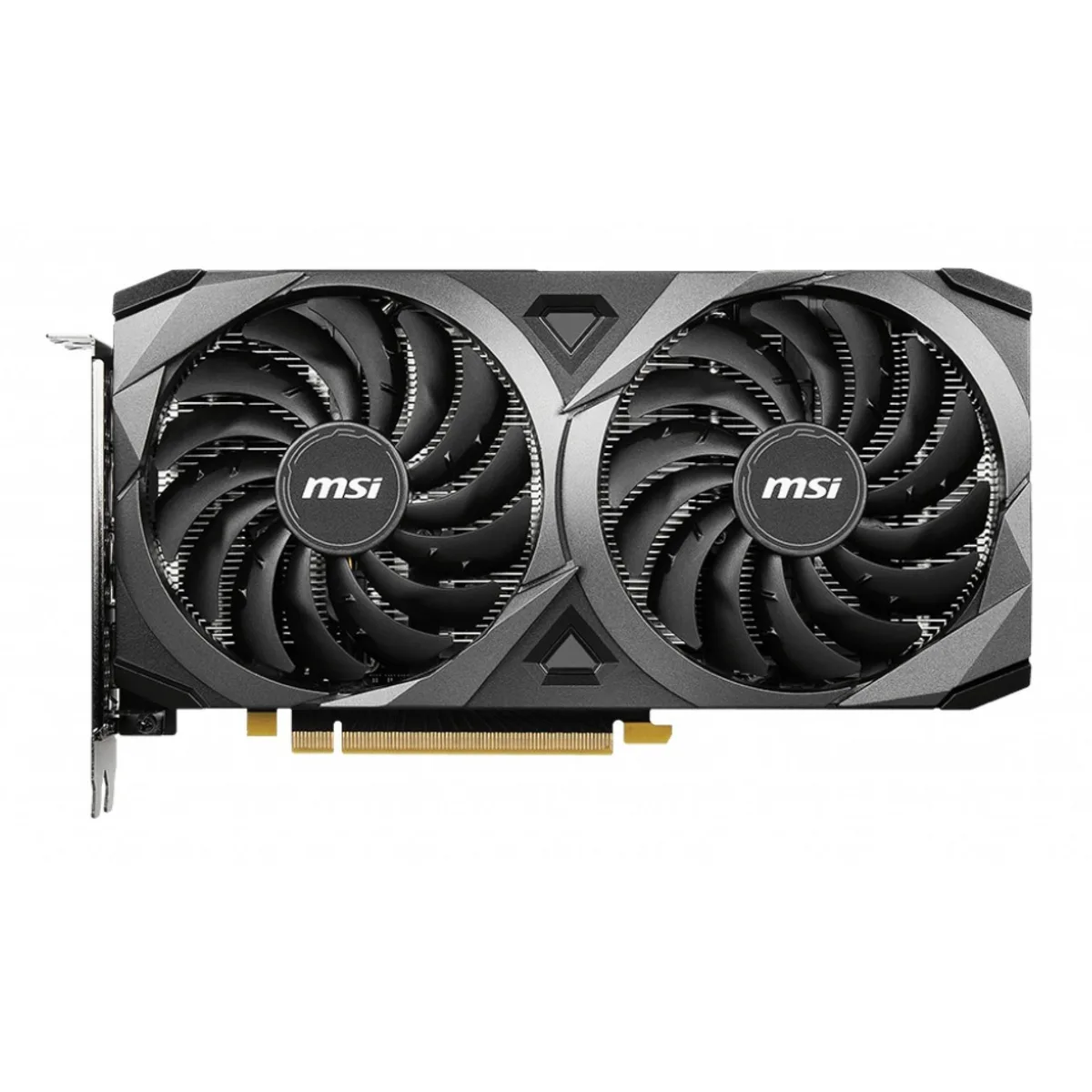 MSI GeForce RTX 3060 VENTUS 2X 12G OC dual-fan graphics card in black and silver finish