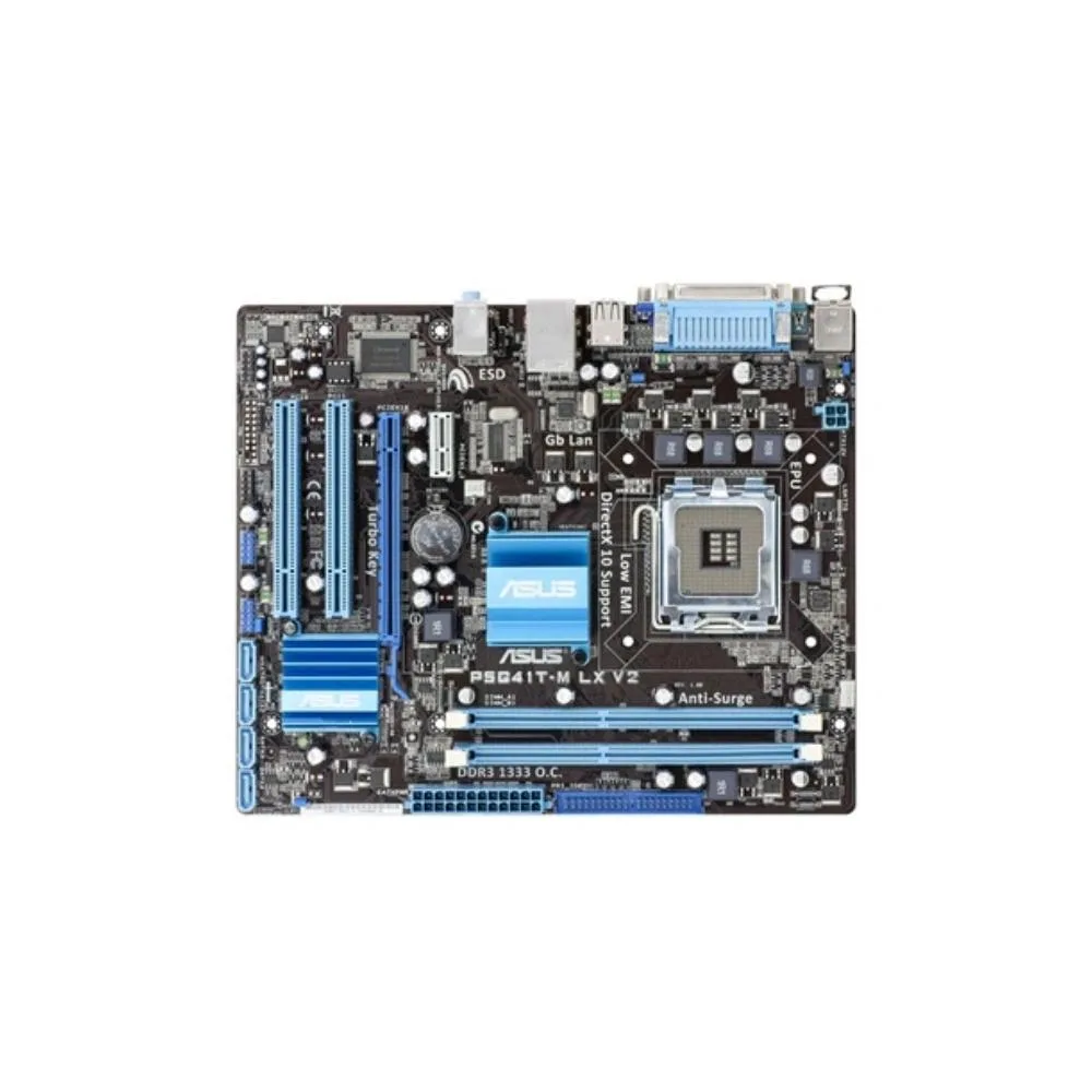 Green Micro ATX motherboard with LGA 775 socket and DDR3 slots