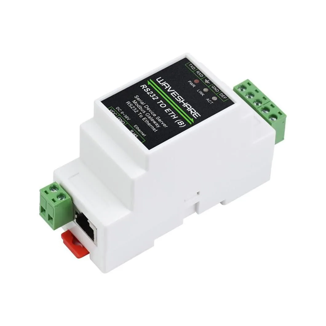 LORDWORLD LORDWORLD RS232 to RJ45 Industrial Serial Server development board — Produktfoto