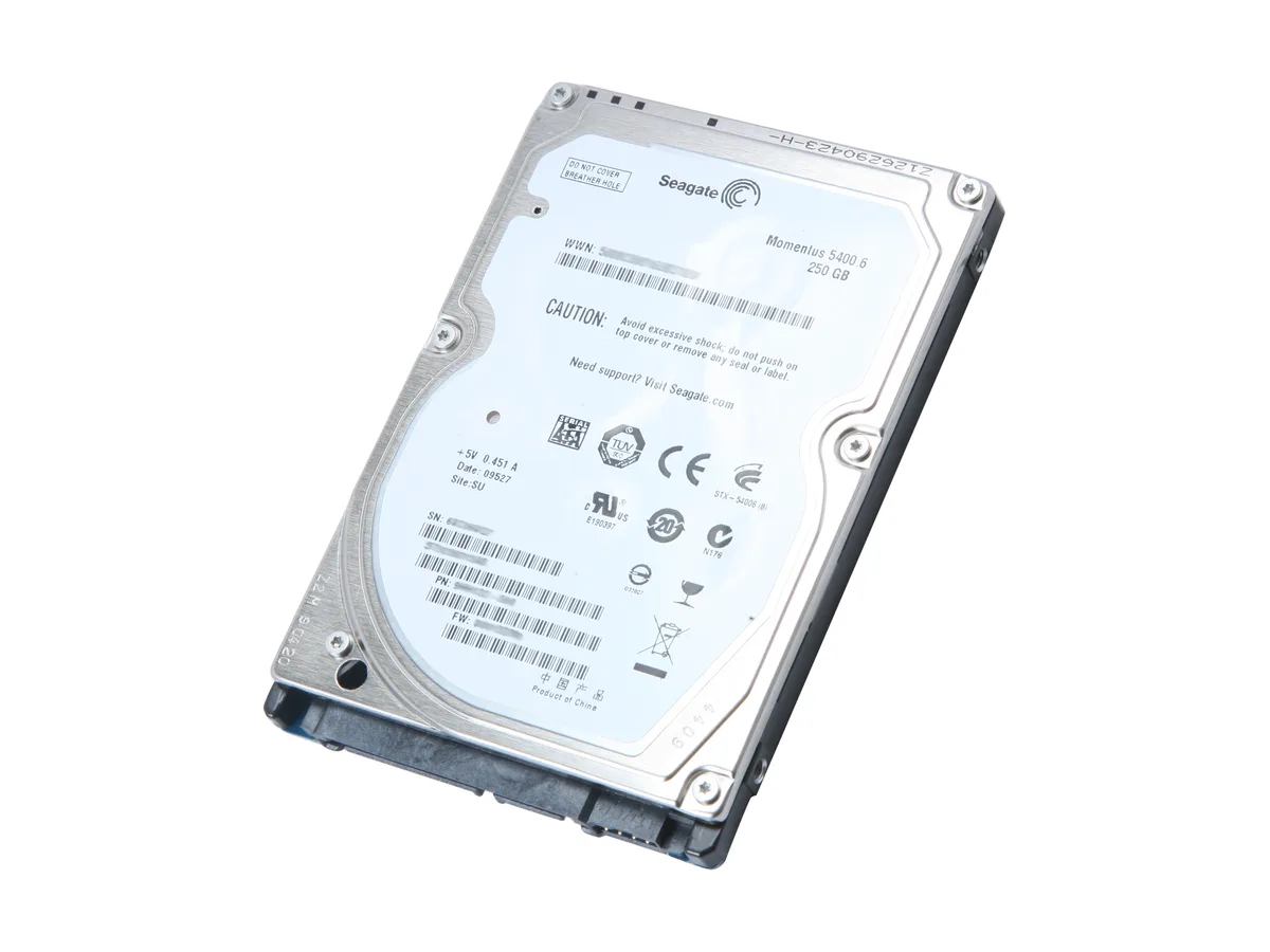 Seagate Seagate Momentus 5400.6 ST9250315AS 250GB 5400 RPM 8MB Cache SATA 3.0Gb/s 2.5" laptop hard drive — 商品写真