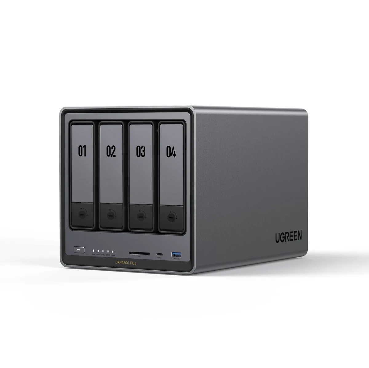 Ugreen Group Limited Ugreen Group Limited DXP4800 Plus 4-Bay NAS Intel Pentium Gold 8505 8GB DDR5 10GbE 2.5GbE Diskless — 商品写真