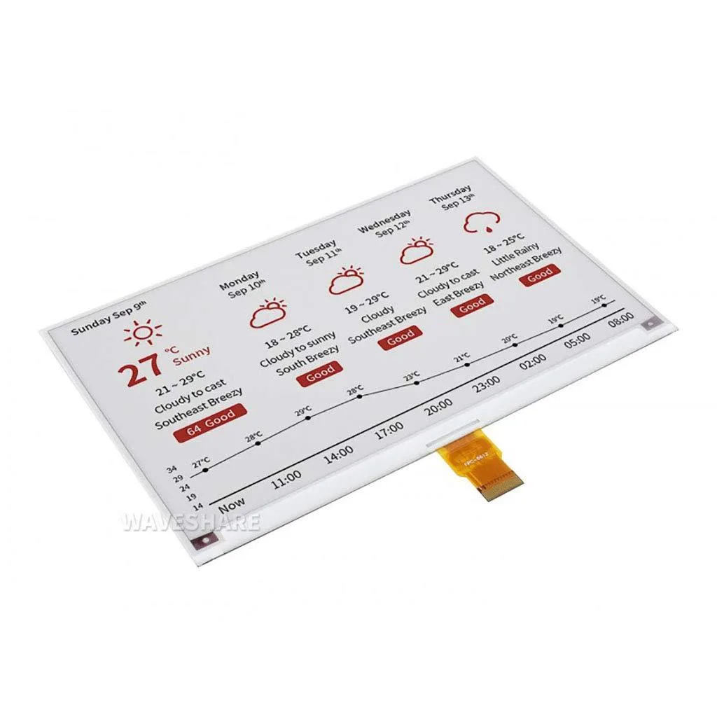 LORDWORLD LORDWORLD 7.5inch E-ink Raw Display Panel 800×480 Tri-color — 商品照片