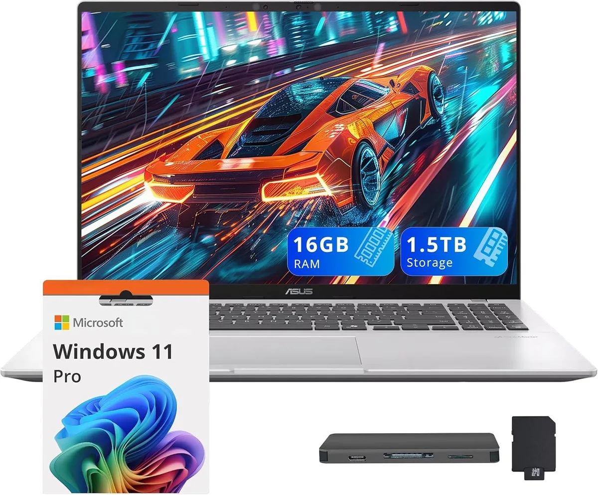 ASUS ASUS Vivobook 16" Business Laptop Snapdragon X X1-26-100 16GB 1.5TB Silver — ภาพสินค้า