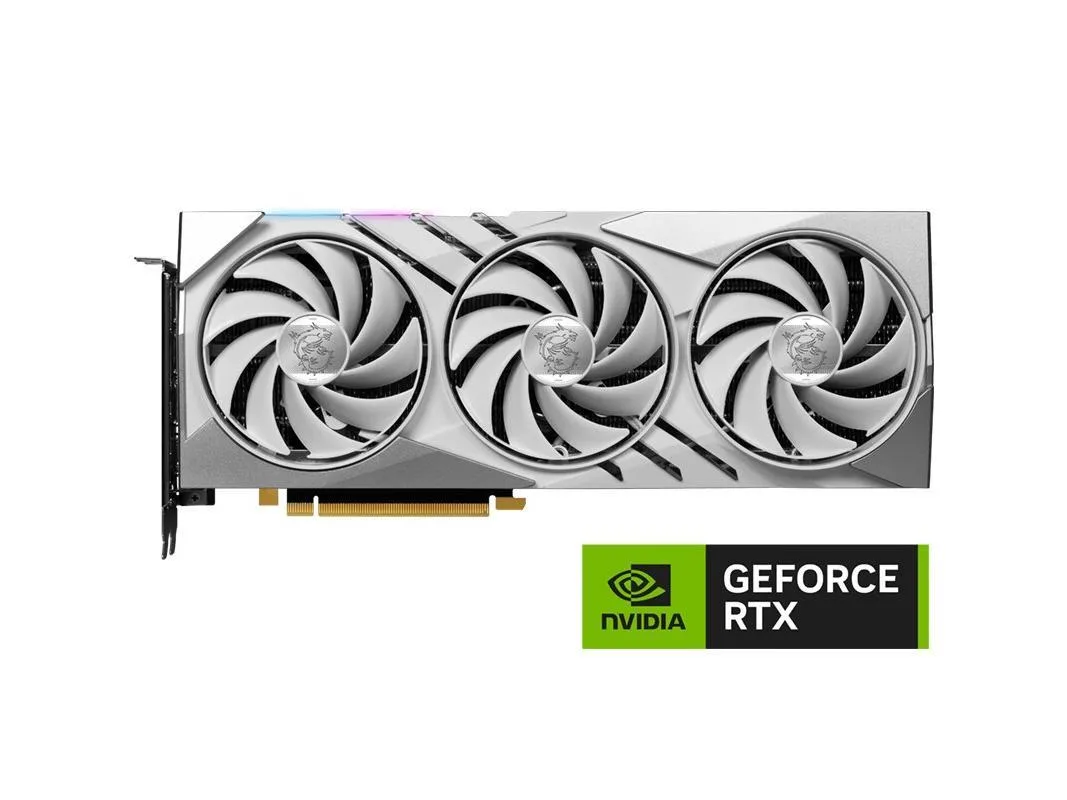 MSI MSI GeForce RTX 4070 GAMING X SLIM WHITE 12G graphics card — product photo