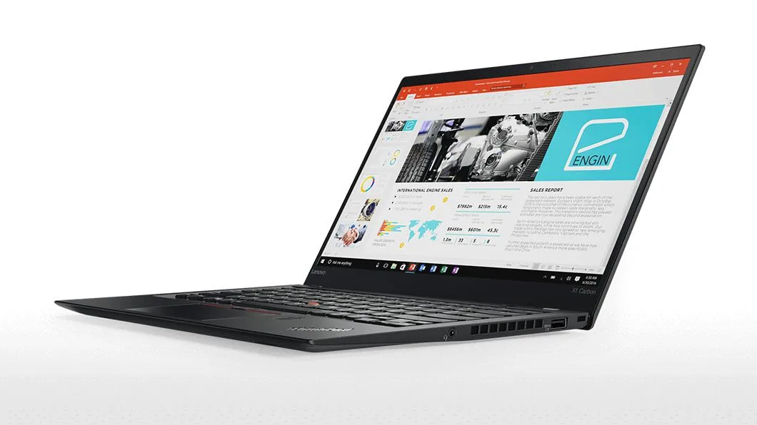 Lenovo Lenovo ThinkPad X1 Carbon laptop i7-7600U 1TB SSD 8GB 14" WQHD Windows 7 Pro Black — product photo