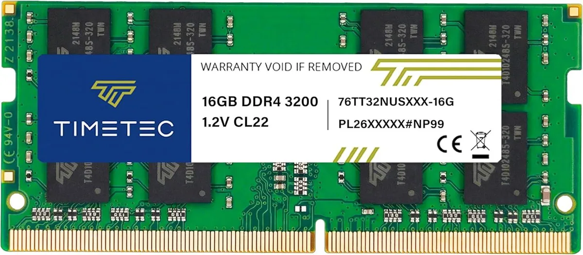 Timetec Timetec 16GB DDR4 3200MHz CL22 SODIMM laptop RAM — fotografia produktu