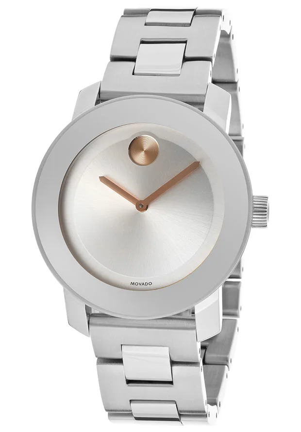 Movado Movado Bold Ladies 3600084 36mm Silver Dial Stainless Steel Watch — ภาพสินค้า