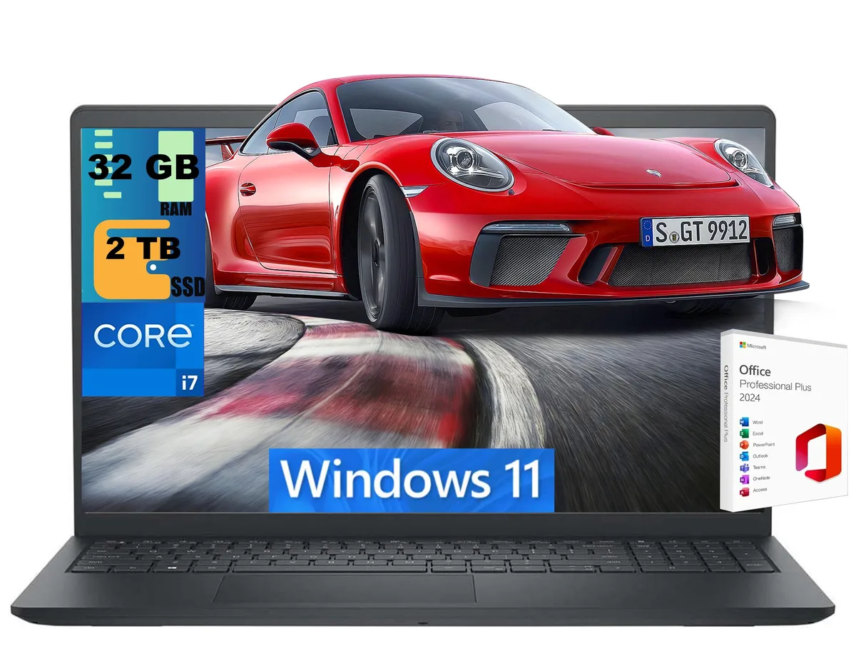 DELL DELL Inspiron 15 laptop i7-1355U 32GB 2TB 15.6" FHD Touchscreen UHD WiFi6 11 Office — product photo