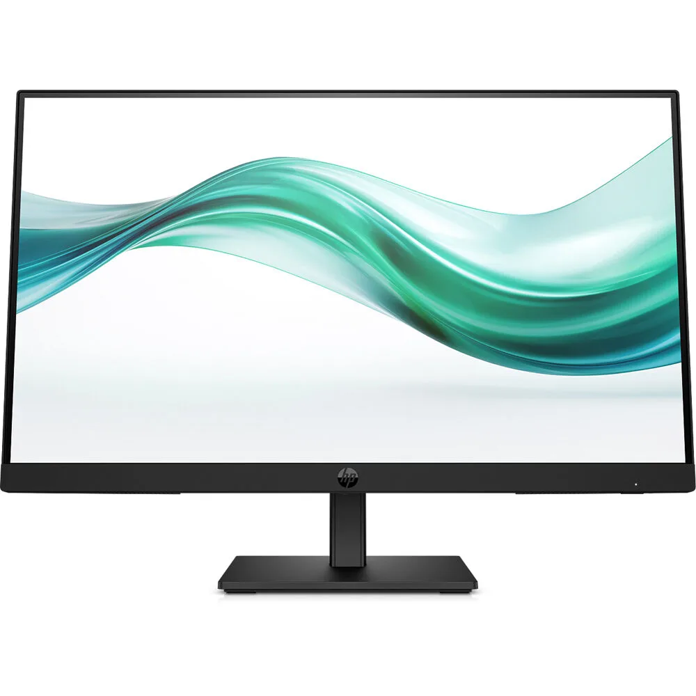 Black flat-panel 21.5 inch IPS monitor with thin bezels and integrated speakers