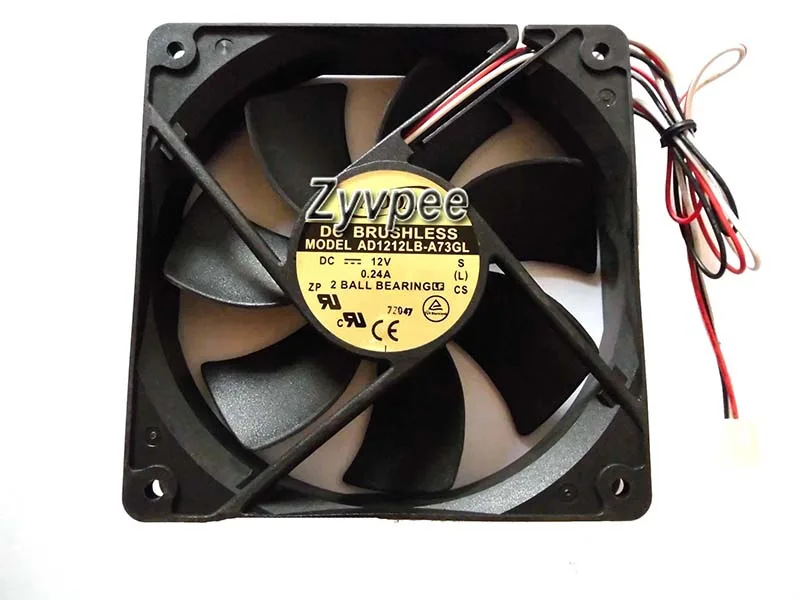 Zyvpee Zyvpee AD1212LB-A73GL 120mm 12025 12V .24A 3-pin case fan — product photo