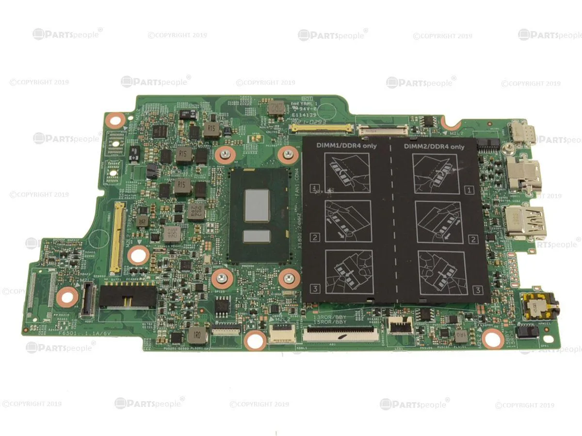 Green Dell Latitude 3390 2-in-1 motherboard with i3-7020U 2.3GHz CPU