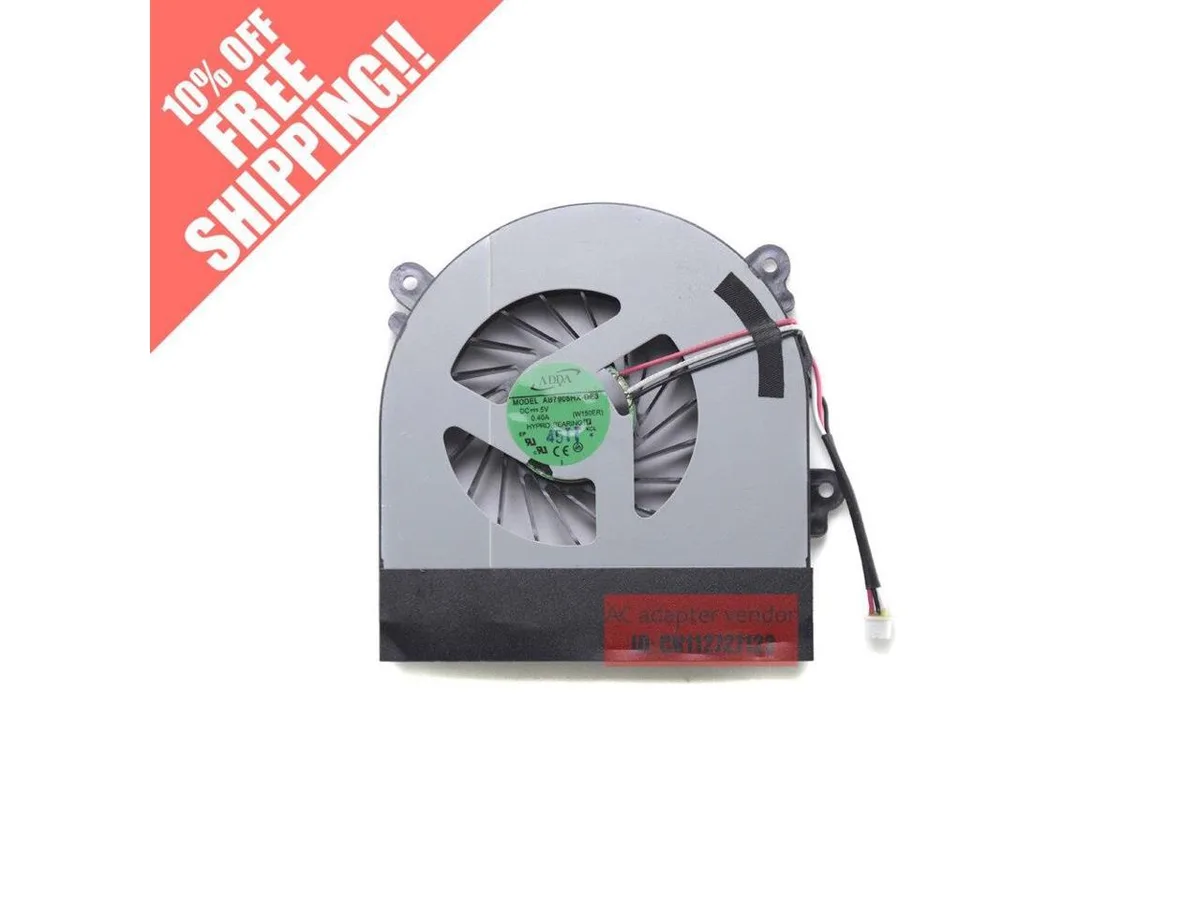 Small black CPU air cooler with 5V 0.40A fan
