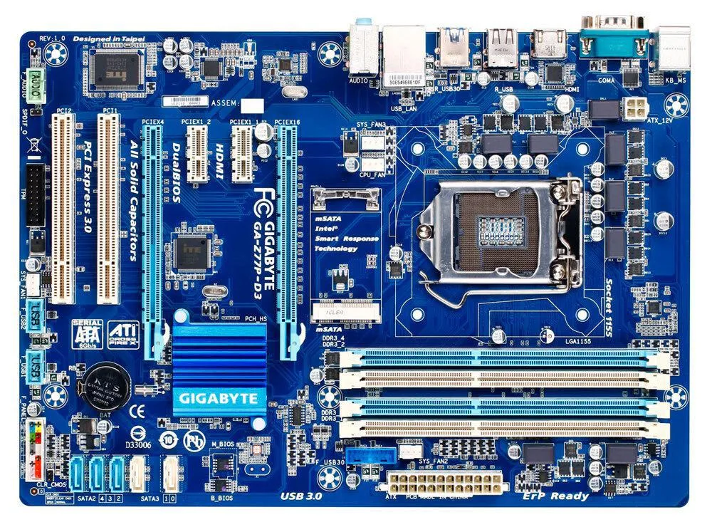 GIGABYTE GIGABYTE GA-Z77P-D3 Intel motherboard LGA 1155 — product photo