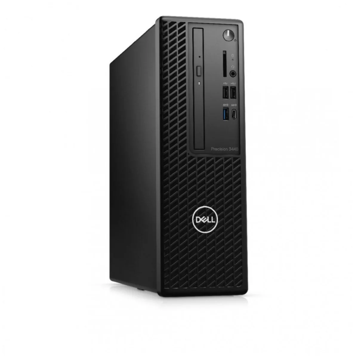 Black Dell Precision 3440 SFF desktop tower, compact boxy chassis
