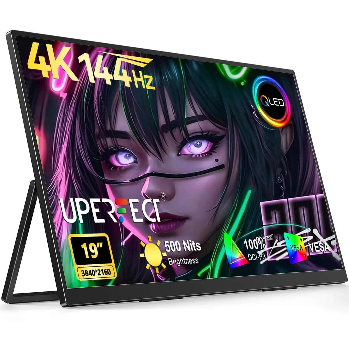 Uperfect Uperfect 19" 4K 144Hz QLED Gaming Monitor — product photo