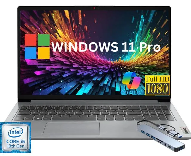 Lenovo Lenovo IdeaPad 1i 15.6" FHD business laptop i5-1335U 16GB 512GB NVMe Windows 11 Pro Grey — Produktfoto