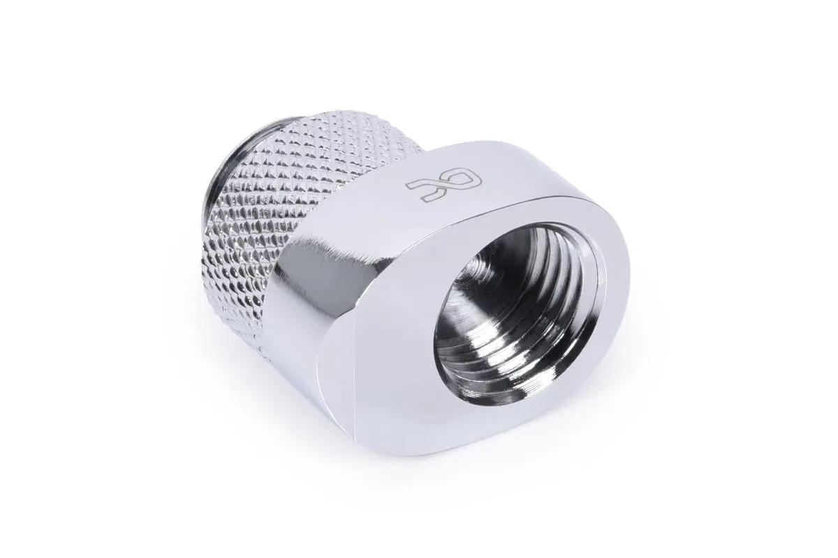 Alphacool Alphacool Eiszapfen 8mm Offset Fitting Rotatable G1/4 Chrome Brass 17603 — photo du produit
