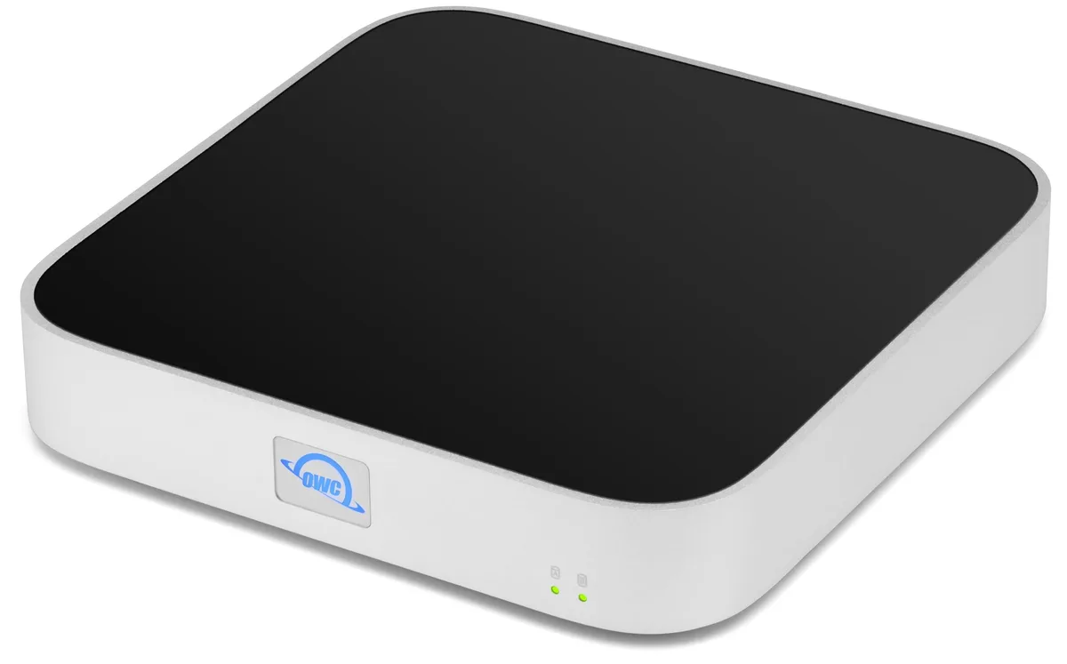 OWC OWC miniStack STX OWCT4MSS000 Thunderbolt 4‑port external hard drive enclosure, diskless, 3.5″/2.5″ SATA bay — foto produk