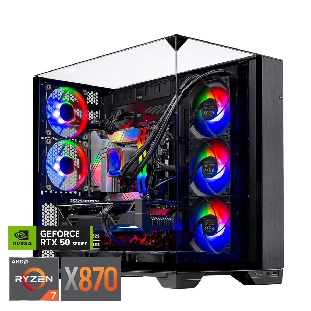 Skytech Skytech STT-O11V-2571-C01 Ryzen 7 9800X3D RTX 5090 32GB 64GB DDR5 4TB NVMe gaming PC — product photo