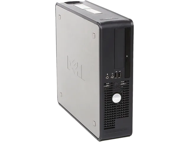 Black and silver OptiPlex 755 small form factor desktop tower