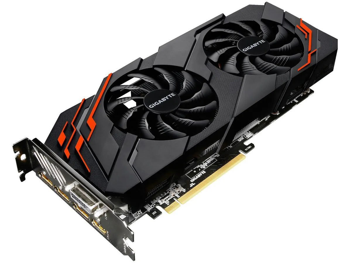 Gigabyte GeForce GTX 1070 Windforce OC graphics card with triple-fan cooler and metal backplate