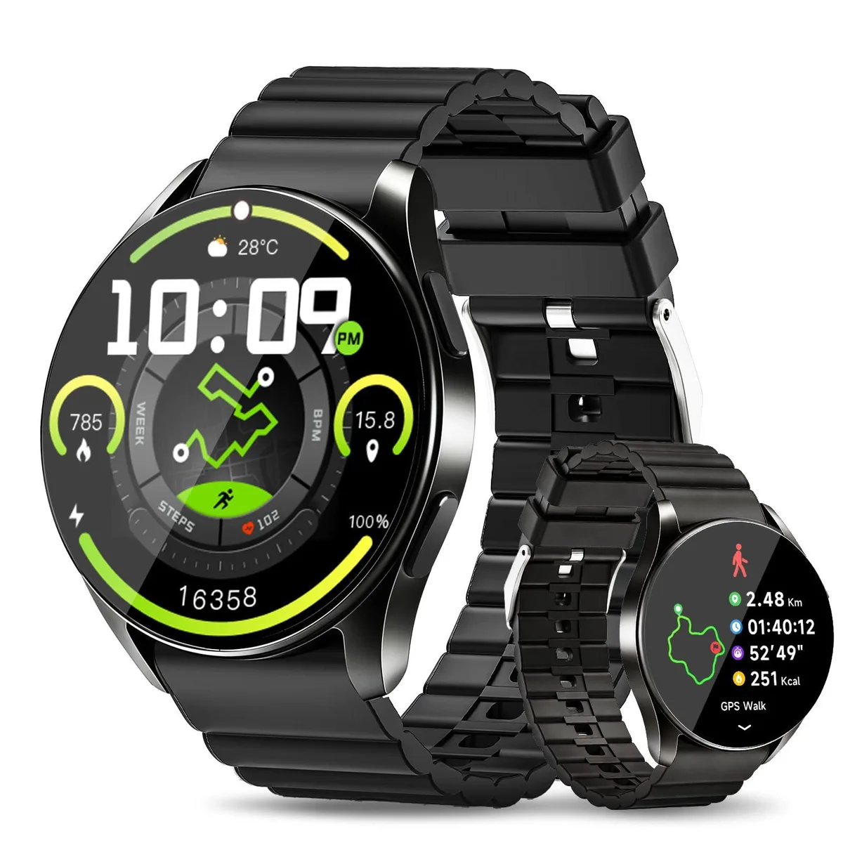 KPEP LC323 1.39" GPS Fitness Tracker Black — product photo