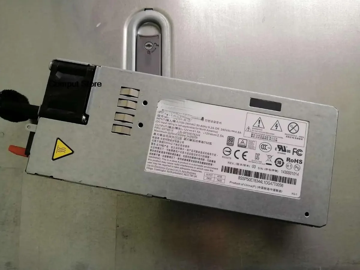 KHACHIMO KHACHIMO RD650 550 450 350 Server 750W Power Supply PS-2751-3L-LF 03T8615 — product photo