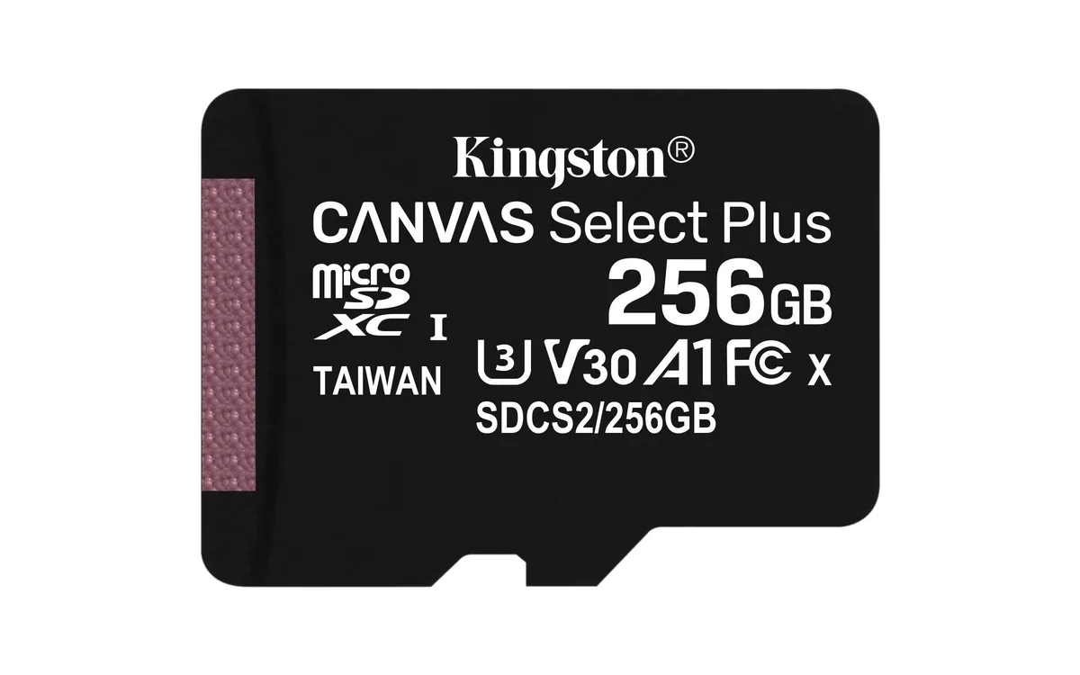 Kingston Technology Corp. Kingston Technology Corp. SDCS2/256GB Canvas Select Plus microSDXC 256GB memory card — φωτογραφία προϊόντος