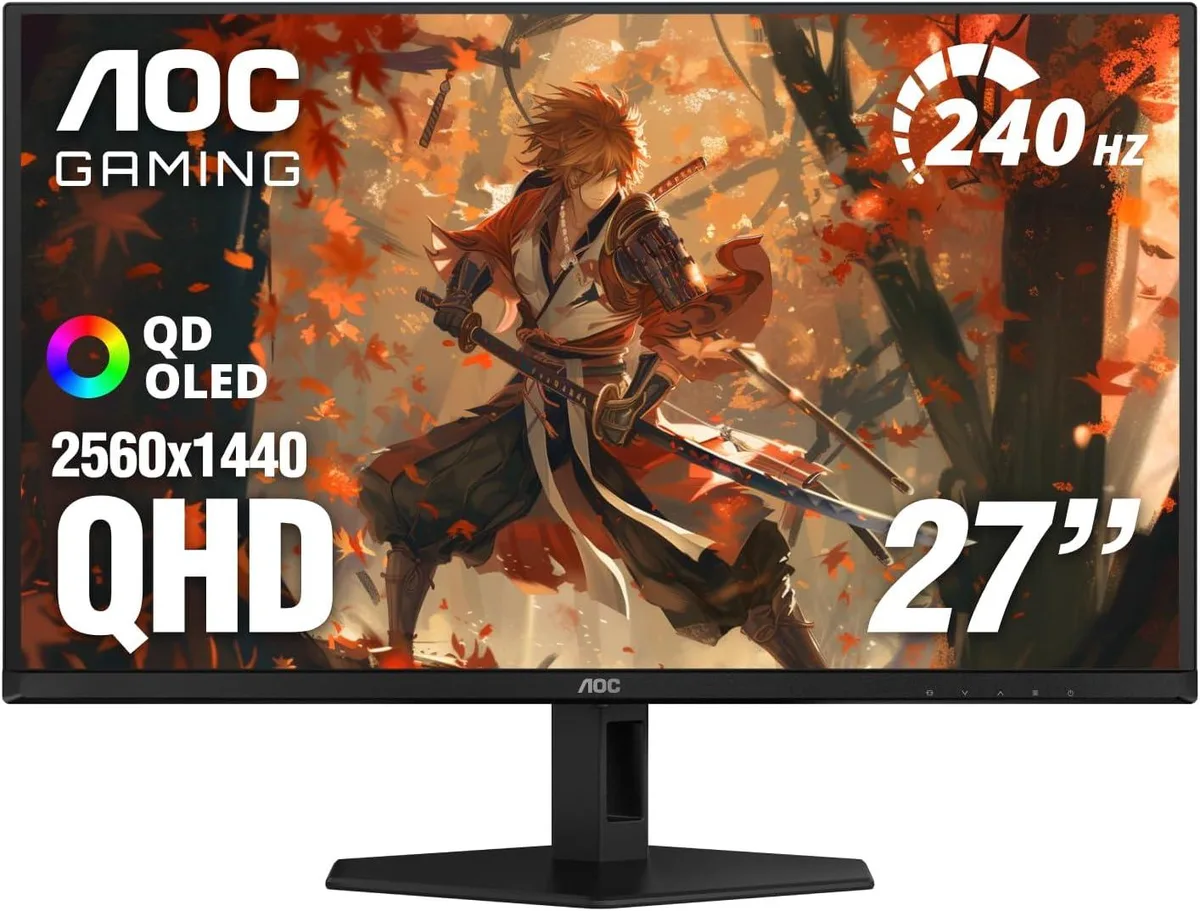 AOC Monitors AOC Monitors Q27GAZD 27" QD-OLED QHD 240Hz 0.03ms gaming monitor — product photo