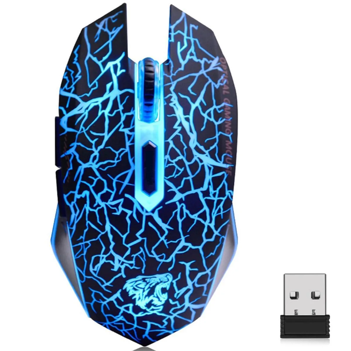 TENMOS M2001 Wireless Gaming Mouse 16 Buttons Black — 商品写真