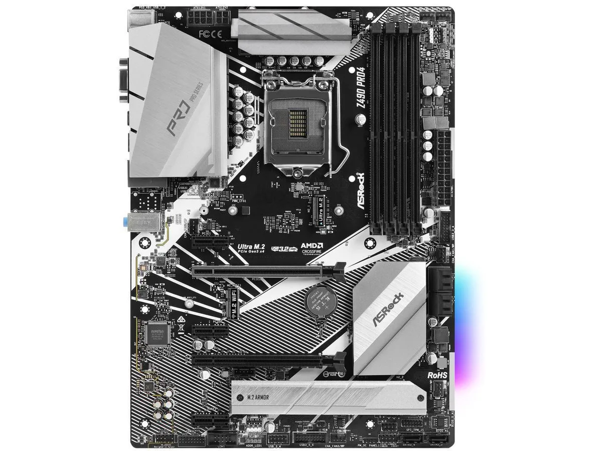 ASRock ASRock Z490 Pro4 Socket 1200 ATX Intel Motherboard — product photo