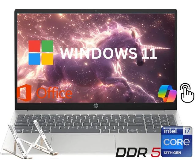HP HP 15.6" FHD Touch Laptop i7-1355U 16GB DDR5 2TB SSD Silver — photo du produit