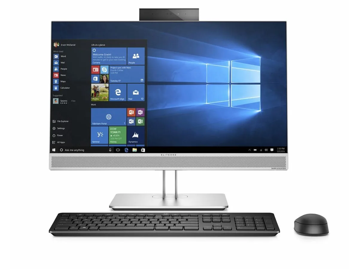 HP HP EliteOne 800 G4 24" FHD Touchscreen all-in-one PC i5-8500 3.20GHz 8 GB 512 GB M.2 + 1 TB SSD — Produktfoto