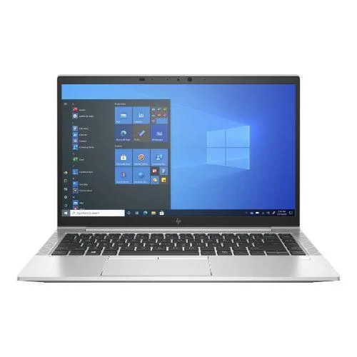 Silver 14-inch laptop with minor scratches and dents