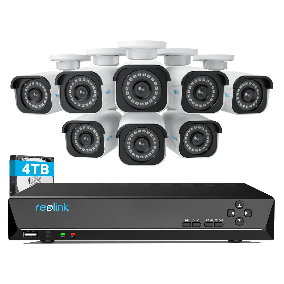 Reolink Reolink RLK16-800B8-A 4K 16CH NVR Kit 8 Cameras 4TB HDD — product photo