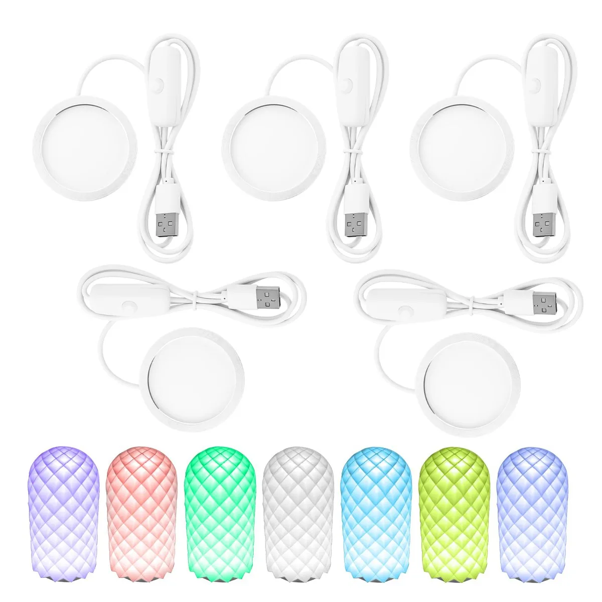 LYIYEYAN 46692025121803 5Pcs RGB LED Lamp Kit for Bambu Lab — Produktfoto