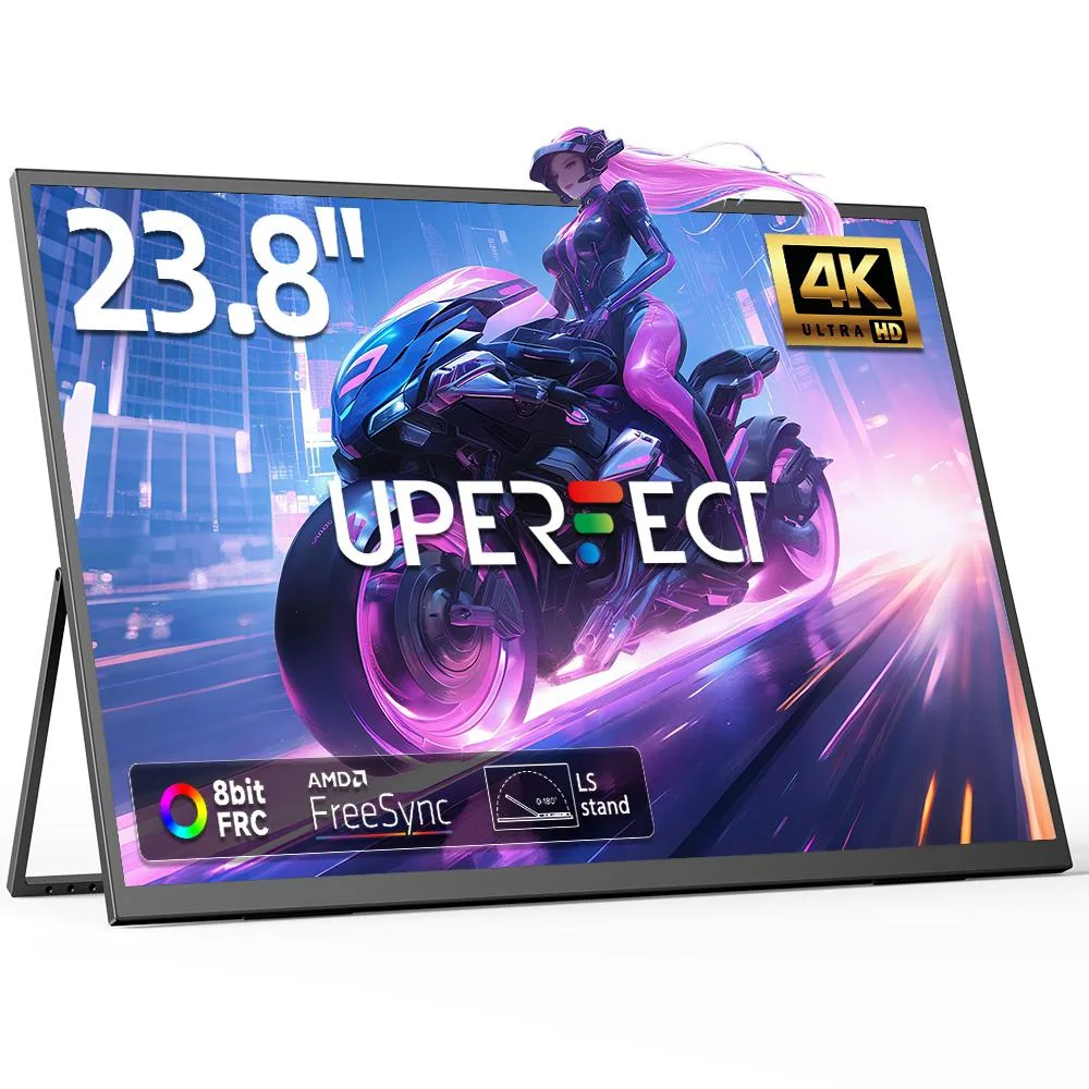 Uperfect Uperfect 23.8" 4K Portable Gaming Monitor 3840x2160 60Hz 100% sRGB IPS 180° Stand — product photo