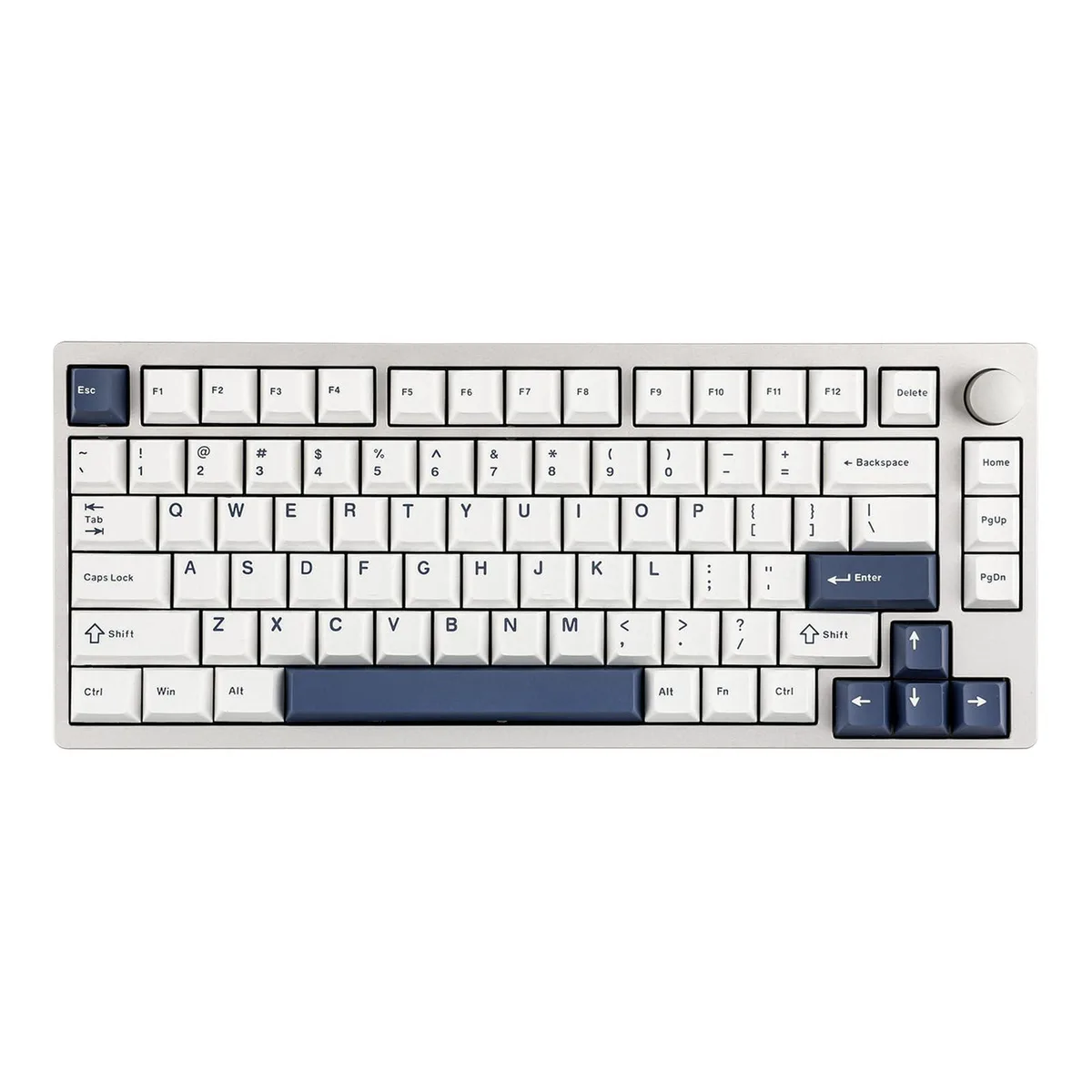 Epomaker Epomaker P75 75% Aluminum Gaming Keyboard 81 Keys Silver Wisteria Linear Switch — toote foto
