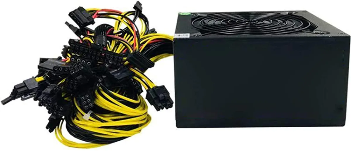 Modular 1800W mining PSU with 13.5 cm double ball fan, Type A 110-240V
