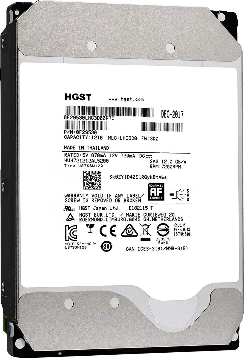 HGST HGST Ultrastar DC HC520 12TB 7200 RPM SAS 3.5" internal hard drive — fotografia produktu