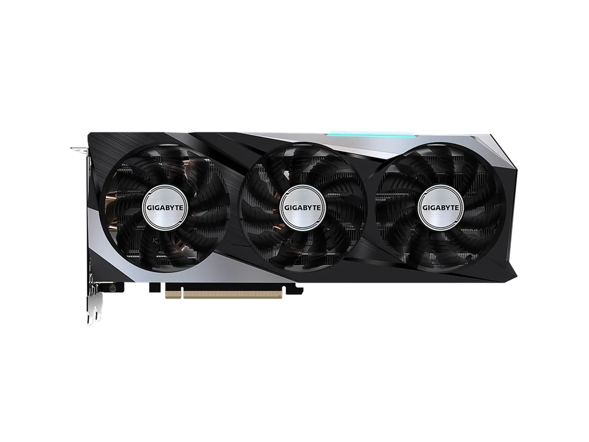GIGABYTE RTX 3060 Ti Gaming graphics card with triple fans and metal backplate